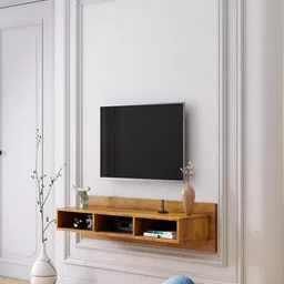 HEXA RED Wall Mounted TV Unit Cabinet with Storage-image-16