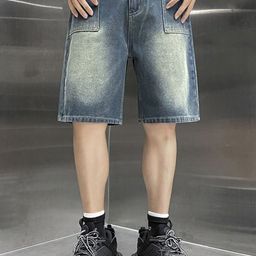 StyleCast x Revolte Men Mid Rise Relexed Fit Denim Shorts-image-97