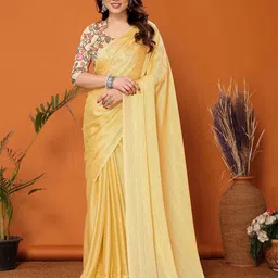 Jhilmil Fashion Striped Saree-37