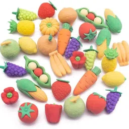 Fancy Eraser Fruit Style Set of 32 Non-Toxic Eraser-1