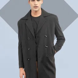 Polyester Solid Coat For Men-image-73