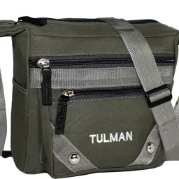 Green Men & Women Shoulder Bag Multi Pocket Mini Sling Bag for Men & Women-image-31