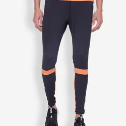 jump usa Solid Men Black Tights-picture-4