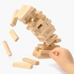 Slido Alpha Wooden Tumbling Tower Game, Stacking & Balancing Tower Game-40