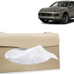 BT318-Car Sun Visor Tissue Box Holder PU Leather Paper Napkin Organizer Hanging Vehicle Tissue Dispenser-image-81
