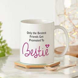 "BESTIE" Printed Ceramic White Coffee (Pack of 1) Ceramic Coffee Mug-image-17