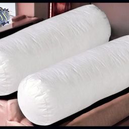 Round Microfibre Solid Bolster Pack of 2-image-94