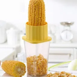 High Quality & Unbreakable Plastic Corn Seeds Stripper Remover Cutter Peeler with Body Container (Multicolor) Corn Chopper-image-49