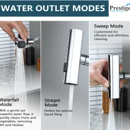 prestige Universal Flexible Faucet Extender For Taps with 4 Adjustment Mode Faucet Nozzle image 4