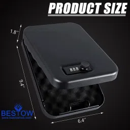 bestow Safe Locker Box with Combination Pin Access for Travel Car Office Safe Locker image 4