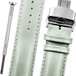 DBLACK [ARLONG] Premium Watch Strap with Butterfly Lock, 22 mm Genuine Leather Watch Strap-47