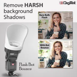 DIGITEK Professional Flash Accessories Kit Universally Compatible | New Labeled Flash Diffuser | Bounce | Grid| Gel | Grip & Sphere. (DFB 001) Flash image 5