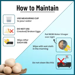 trutrtl Smart Instant Egg Boiler Machine 350 Watts Boil upto 7 Eggs (Hard, Medium, Soft) 7Egg-WH Egg Cooker image 4