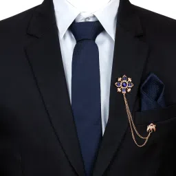 RANDOME STRIPE Silk Tie Pin Set-picture-18