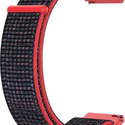 ACM Watch Strap Nylon Loop for Itel Alpha Pro Smartwatch Belt Orange 3736020 mm Fabric Watch Strap-36