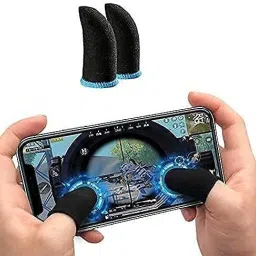 ankSONline Anti Sweat Breathable Game Controller Thumb Touchscreen Finger Sleeve For BGMI Game, PUBG Mobile Game, Free Fire Game (1 Pairs)Gaming Accessory Kit-45