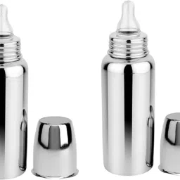 Baby feeding bottle ,BPA Free, Anti-colic, Plastic-Free, 250ml,(Stainless Steel) - 250 ml-image-30