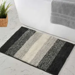 maa home concept Light Grey Abstract Microfiber 20X32 Inches Anti Skid Door Mats-picture-9
