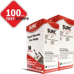 NISCOMED Surescreen Glucose Test Strips 100 (Only Strips) 100 Glucometer Strips-20