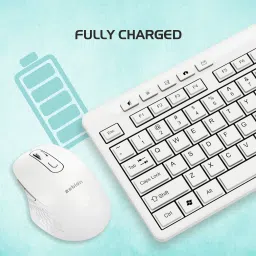 zebion G1600 Next and Mouse Combo, 1200 DPI Mouse,Silent Click, Wireless Standard Laptop Keyboard Compatible with Desktop, Laptop image 2