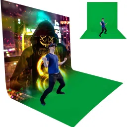 Hiffin ®08x20 ft. Chroma Key, Non-Woven Fabric Solid Color Green Screen Photo Backdrop Translucent Reflector Umbrella-picture-15