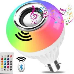NEELTREDE Smart bluetooth musical led light speaker Music bulb bluetooth speaker with with Siri Assistant Smart Speaker-12