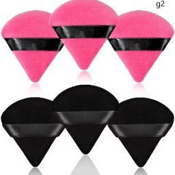 6 Pieces Powder Puff Soft Face Triangle Makeup Puff g2-image-87