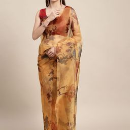 DIVASTRI Floral Organza Saree-image-72