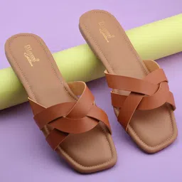 D LORZERI Women Open Toe Flats with Bows-50