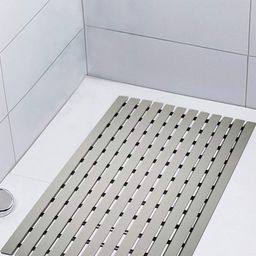 Eurotex Grey Textured Anti-Skid Bath Rugs-6