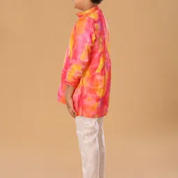 The Mini Trunk Boys Abstract Printed Kurta with Pyjama image 4