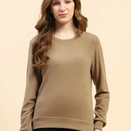 Global Republic Women Solid Relaxed Fit Casual Sweatshirt-image-98