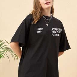 Mast & Harbour Women Printed Drop-Shoulder Sleeves Bio Finish Pockets T-shirt-image-68