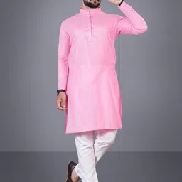 Attigo Men Regular Straight Kurta with Pyjamas-image-28