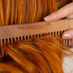 Kind of Earthy Kacchi Neem Comb Wide Tooth After-Shampoo Comb- Brown image 3