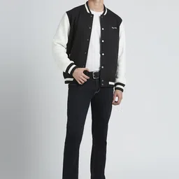 Pepe Jeans Men Stand Collar Typography Printed Cotton Casual Sporty Jacket-image-38