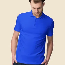 MORDEN MUSE Men Polo Collar Slim Fit Cotton T-shirt-picture-45