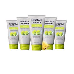 LetsShave Men Set Of 5 5-In-1 Deodorizing Balls Balm - Tropical Pineapple - 30ml Each-24