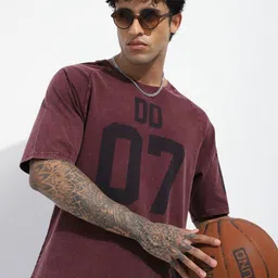 Difference of Opinion Men Typography Printed Round Neck Pure Cotton Oversized T-shirt-picture-20