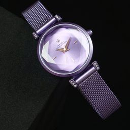French Connection Women Embellished Dial & Stainless Steel Bracelet Style Straps Analogue Watch FCU5LM-56