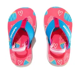 FLIPPSTER Kids Pink and Blue Flip Flops With Back Strap-32