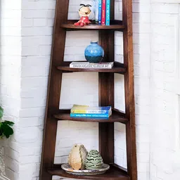 Ikiriya Red Sheesham Wood Accent Book Shelf-30