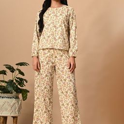PRETTY LOVING THING Printed Pure Cotton Shirt & Trousers Co-Ord Set-image-17