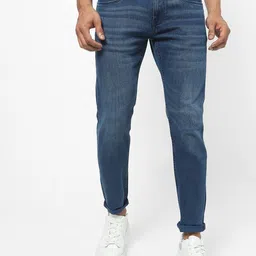 The Collection Men Light Blue Slim Fit Mid-Rise Light Fade Jeans-image-96
