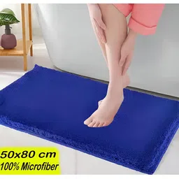 GBL COLLECTION Blue Cotton Water Resistant Floor Mat-image-35