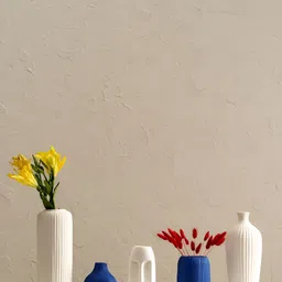 PUREZENTO White & Blue 5 Pieces Ceramic Flower Vases-image-44