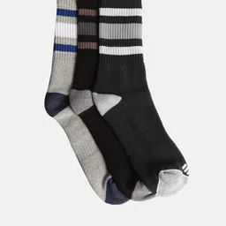 ONN Men Pack of 3 Cotton Calf-Length Socks-28