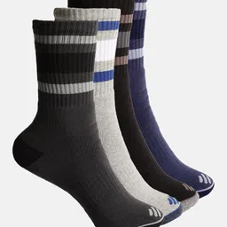 ONN Men Pack Of 4 Patterned Cotton Calf Length Socks-14