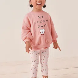 JC SPARKLE Girls Printed Pure Cotton Sweatshirt with Leggings-picture-53