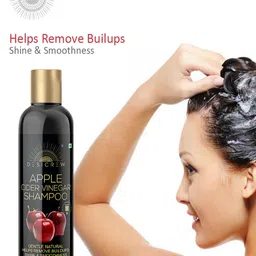 Desi Crew Set Of 3 Shine & Smoothness Apple Cider Vinegar Shampoo- 100 ml Each image 3